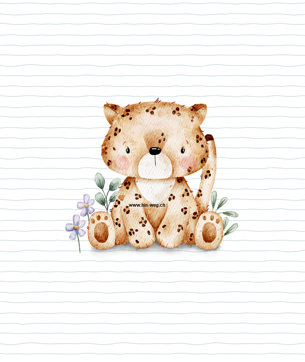 2062 Leopard Weiss EINZELPANEL