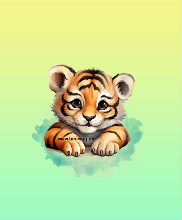 2014 Tigerlein Grün EINZELPANEL