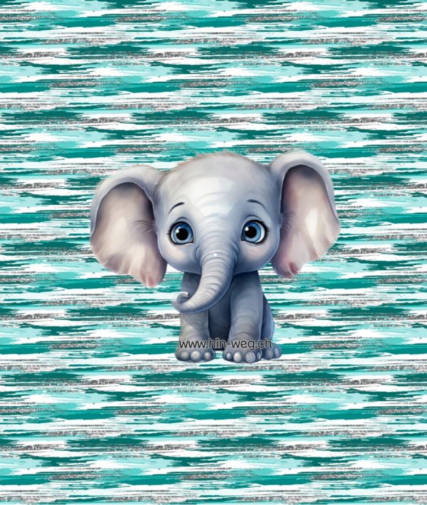 1012 Elefäntli Türkis EINZELPANEL