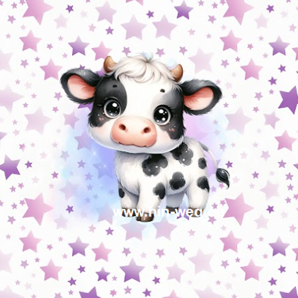 1628 Chuehli Stars Lila PANEL MIT KOMBI