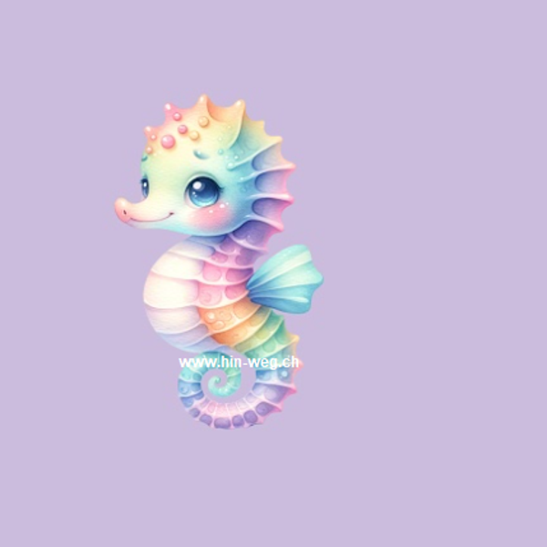 1655 Seepferdli lila PANEL MIT KOMBI