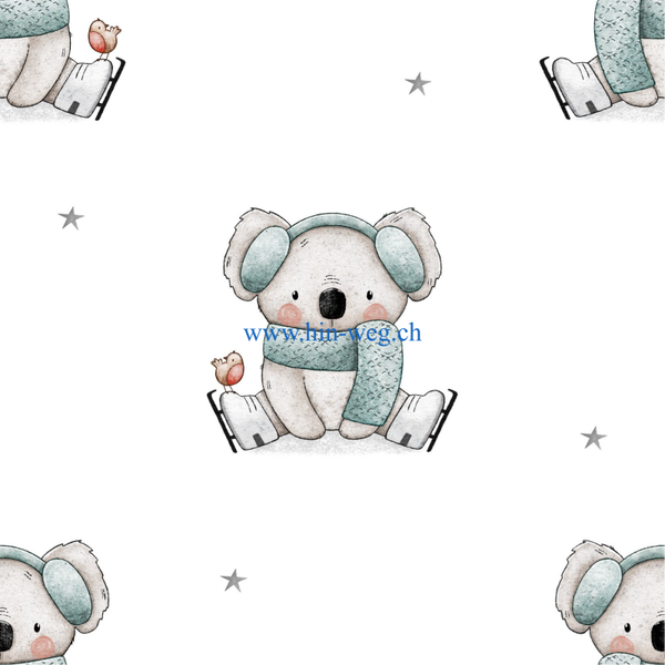 1614 Koala Skates White ALLOVERPINT