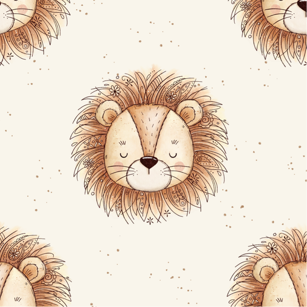 4059 Boho Lion ALLOVERPRINT