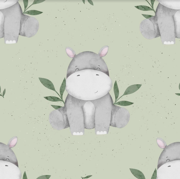 816 Nilpferd Lucky grün