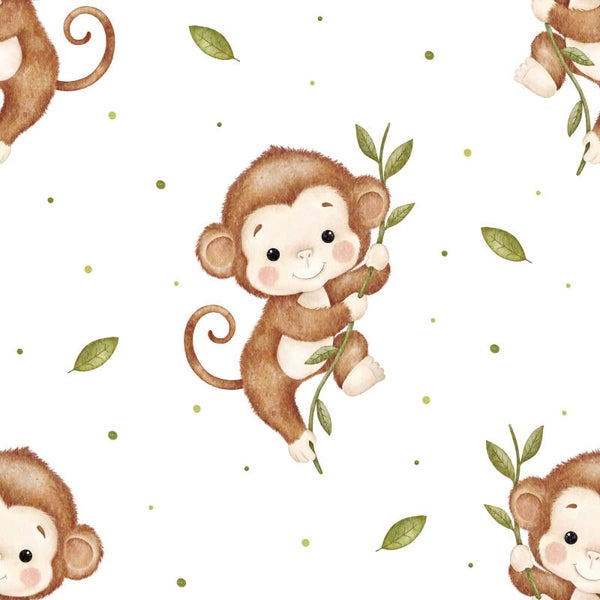 2501 Monkey White ALLOVPERPRINT