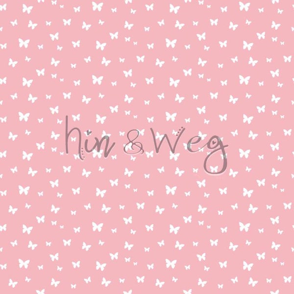 9047 Schmetterlinge rosa ALLOVERPRINT