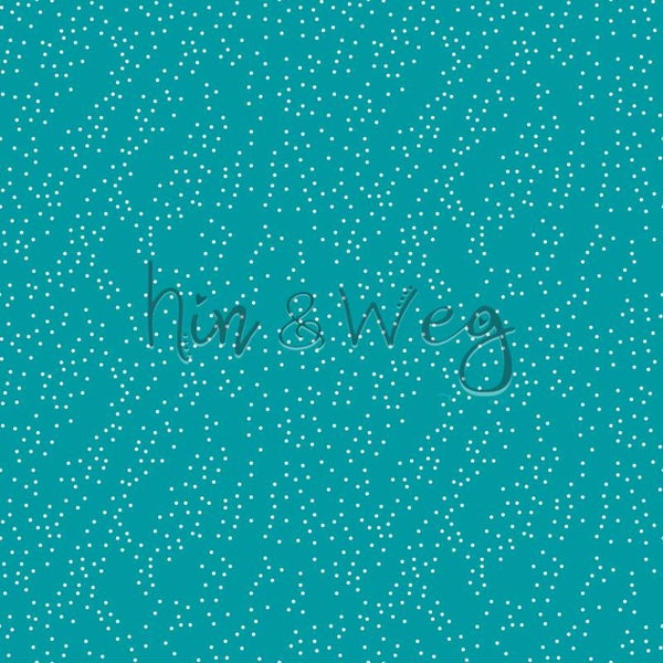 9059 Mini Punkte petrol ALLOVERPRINT