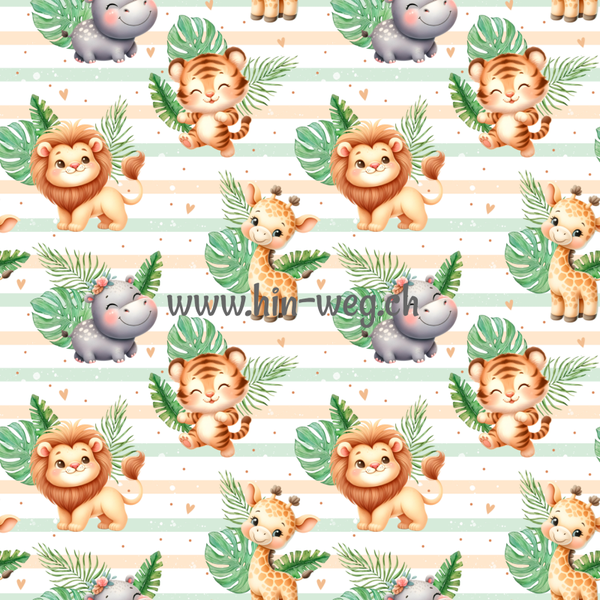 3717 Safari Animals ALLOVERPRINT