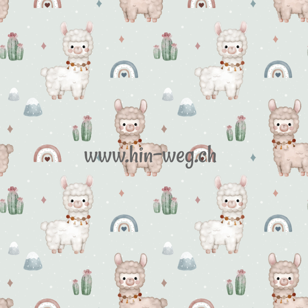 3388 Lama World ALLOVERPRINT