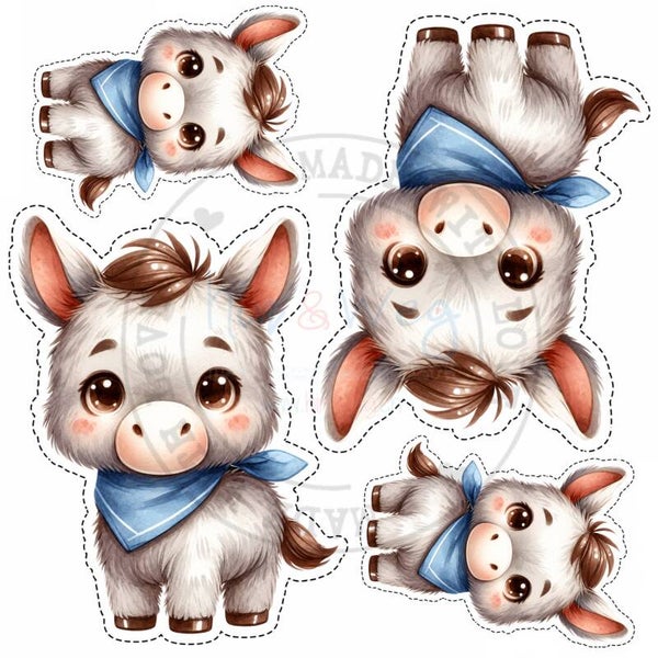 K21 Eseli Boy Kuscheltier-Panel