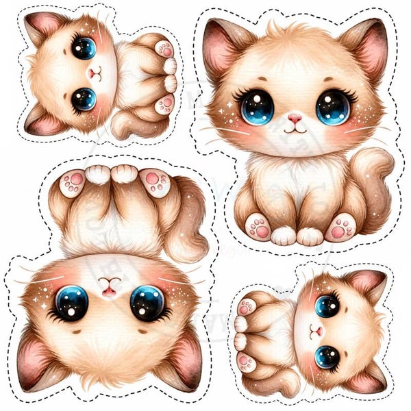 K54 Katze Kuscheltier-Panel