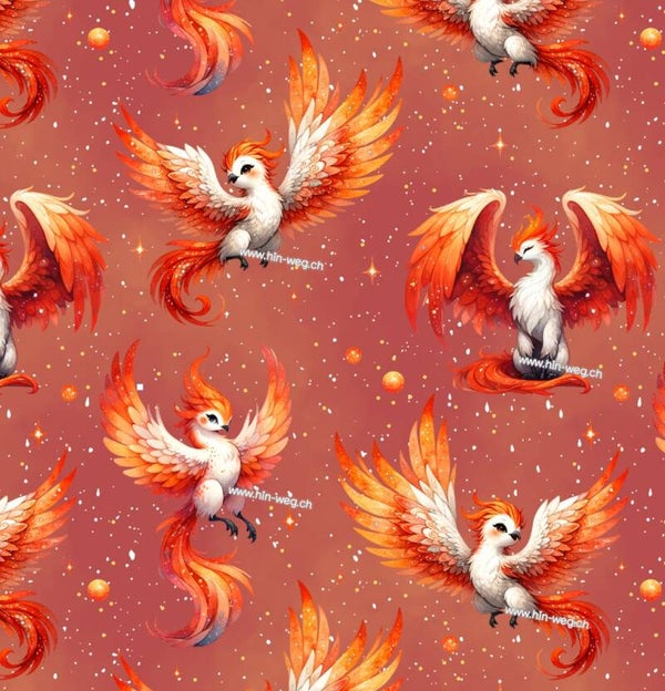 1158 Phönix Rot ALLOVERPRINT