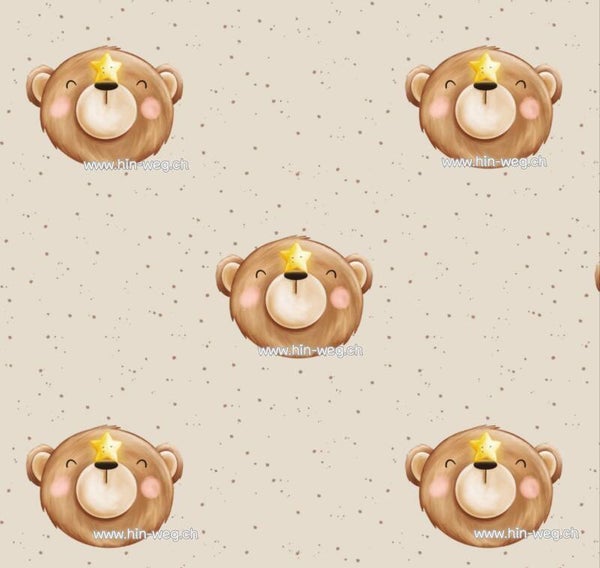 1205 Bär Stern Beige