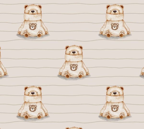 1051 Bärli Pulli Beige ALLOVERPRINT