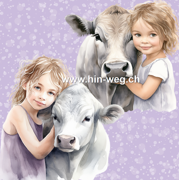 3273 CowGirl lila ALLOVERPRINT