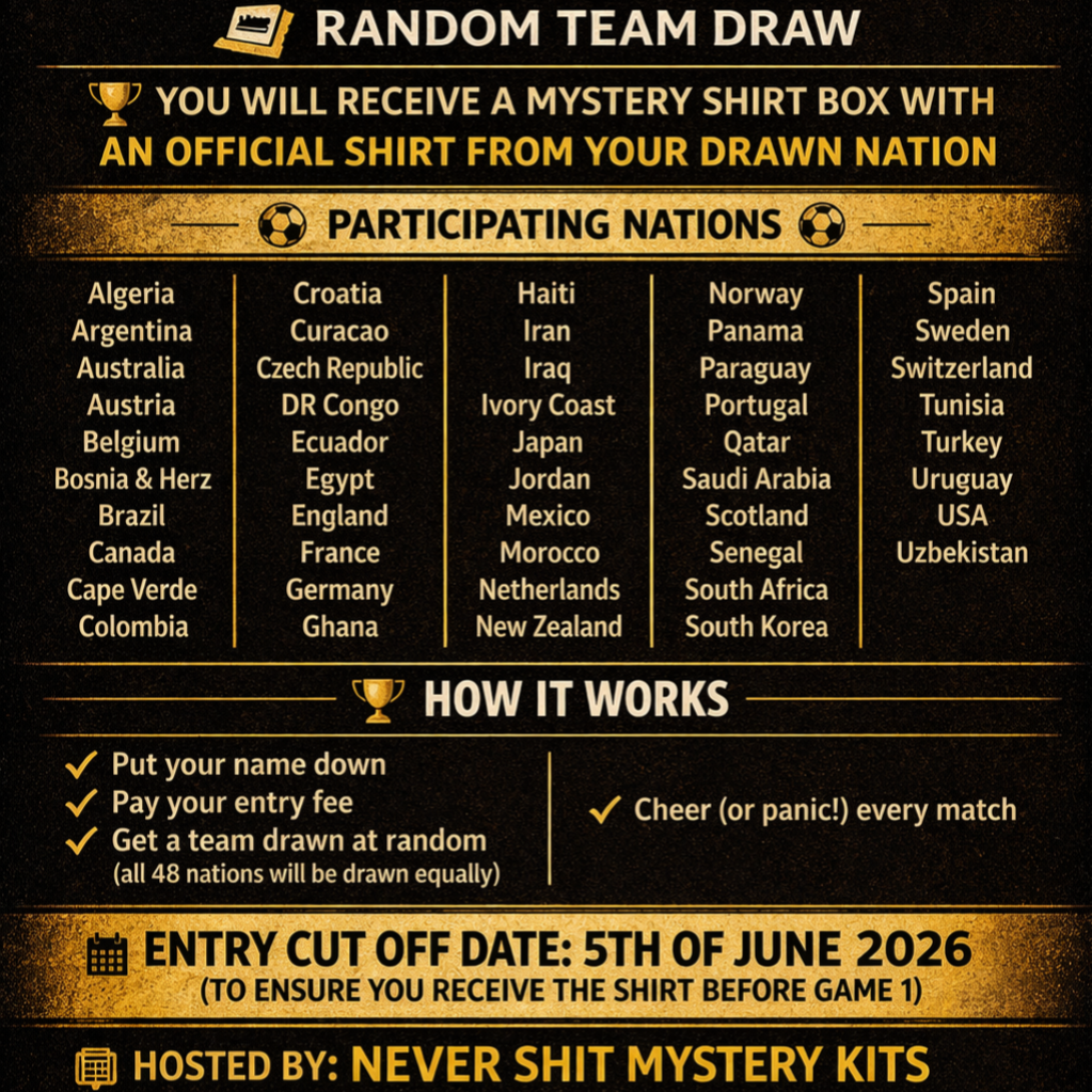 World Cup Shirtstake - 1 Entry + 1 Box