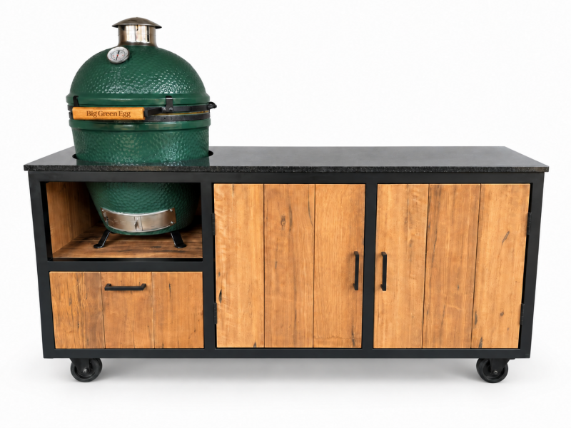 Buitenkeuken op maat met Big Green Egg en Thermo Fraké