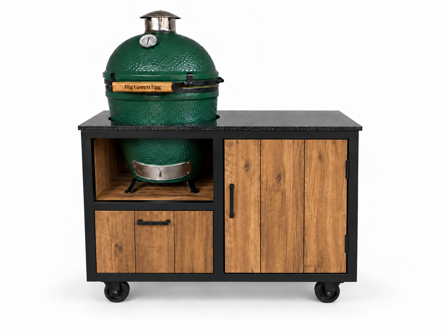 Compacte buitenkeuken op maat met Big Green Egg