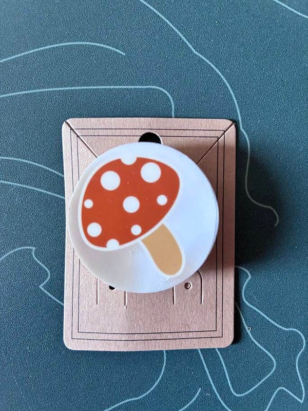 🍄Broches imprimées  "Julia"🍄