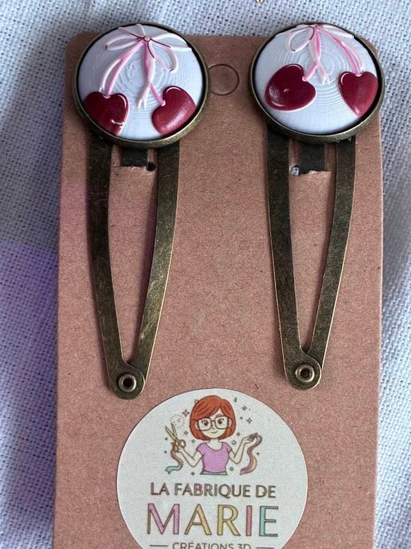 Barrettes imprimées en résine UV
