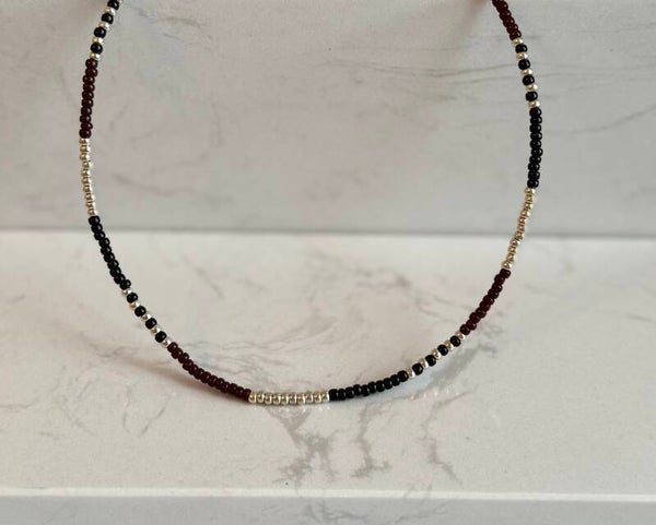 Necklace Hannah - Chocolat brown