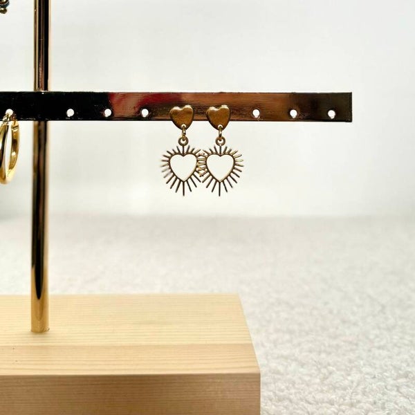 Earrings hearts