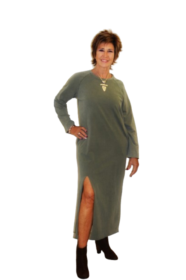 Lange sweater jurk