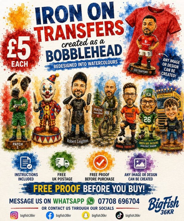 Bobblehead water colours