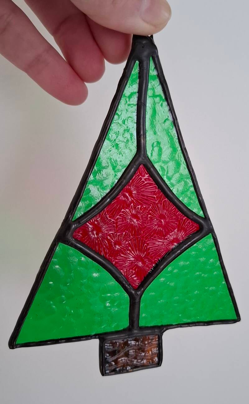 glas in lood kerstboom, Glazige Loodjes