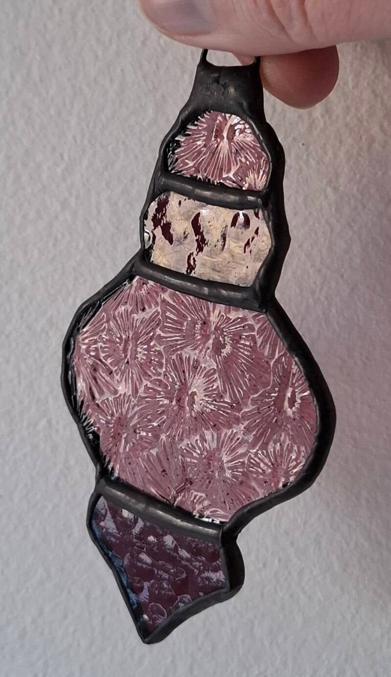 Glas in lood kersthanger Glazige Loodjes