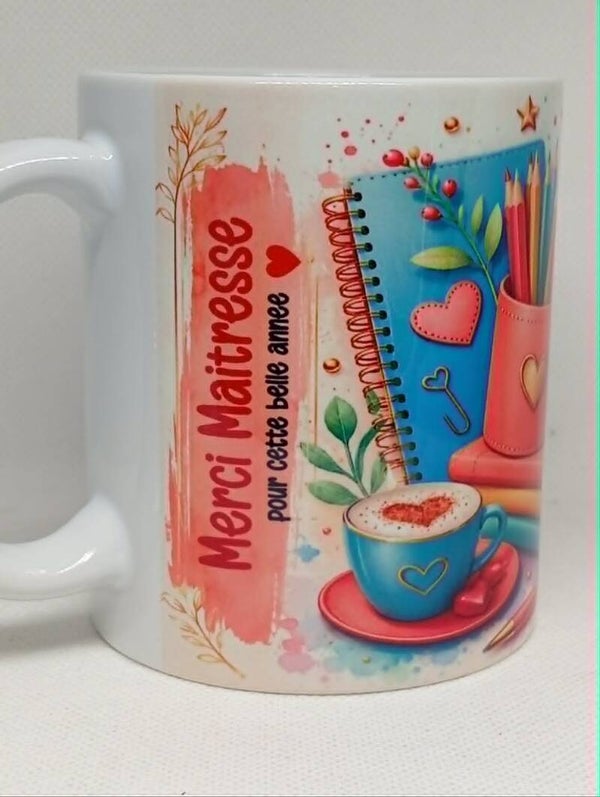 MUG " Merci Maitresse pour cette belle année "