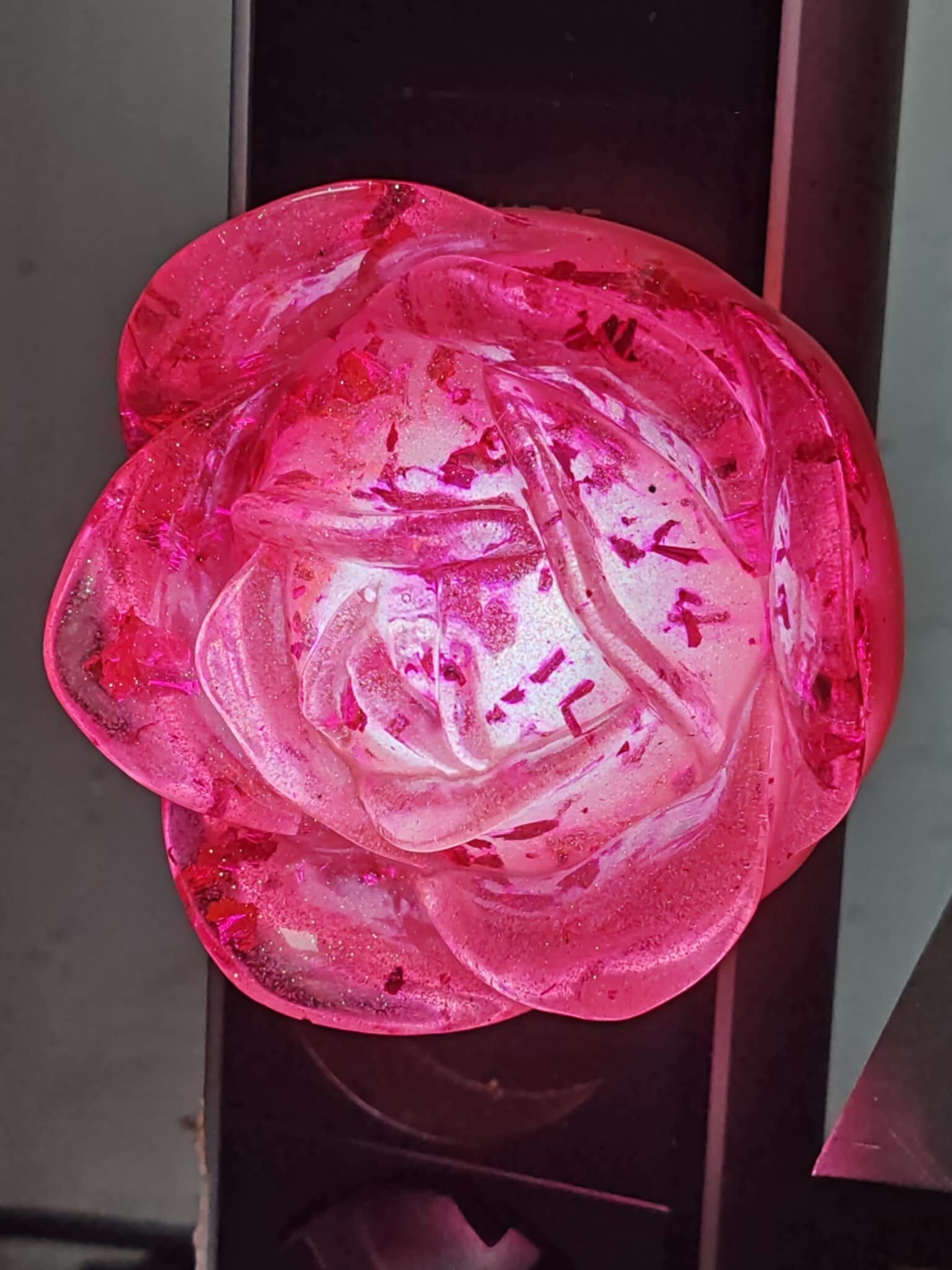 veilleuse en forme de rose