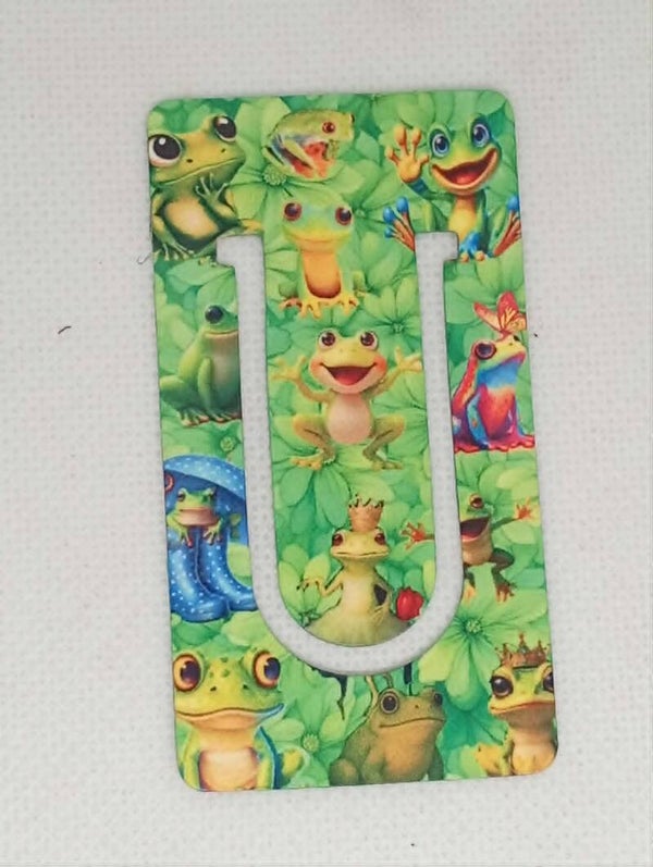 Marque page Clips " Grenouille "