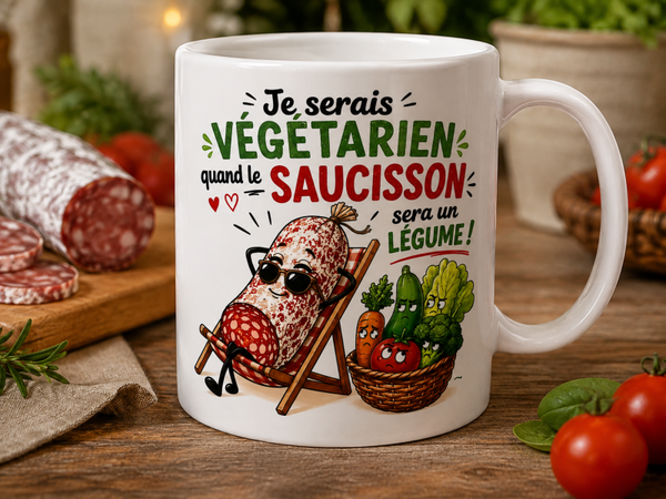 Le mug des vrais amoureux du saucisson !
