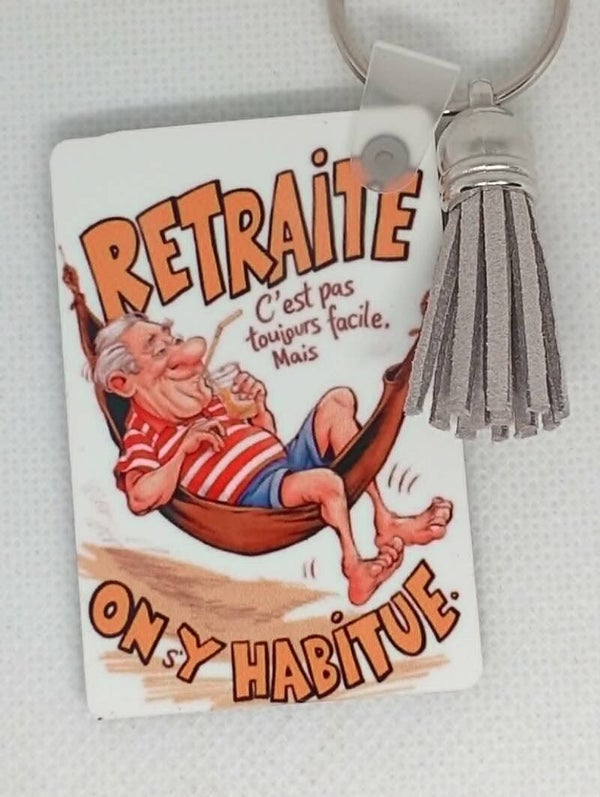 Porte Clés " Retraité "