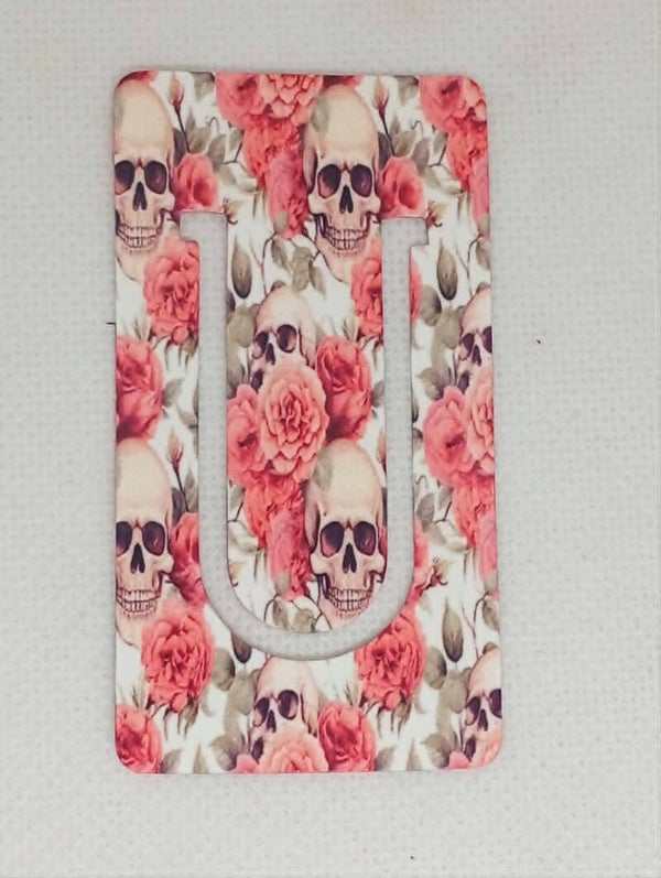 Marque page Clips " Crâne/Skull "