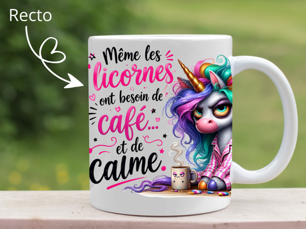 Même les licornes ont besoin de café… et de calme.