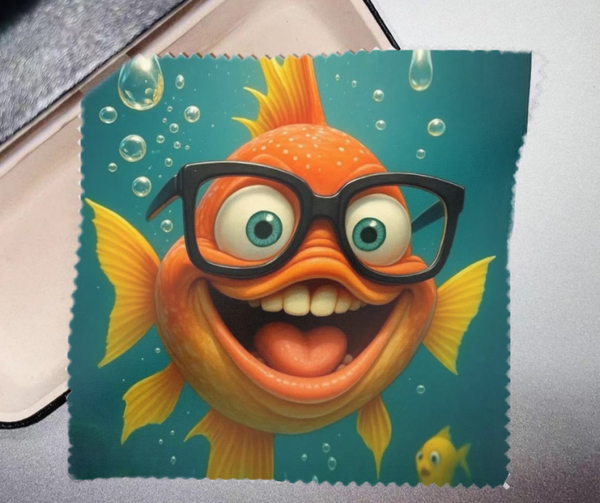 Chiffon de nettoyage lunettes " Poisson "