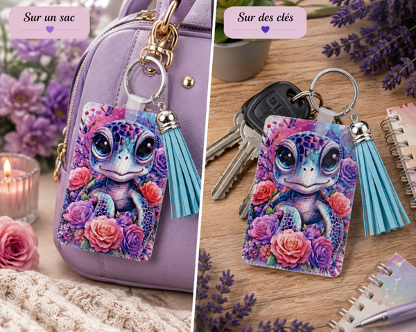 Petite Tortue Enchantée – Fleurs & douceur