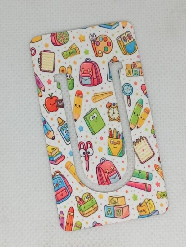 Marque page Clips " Scolaire "
