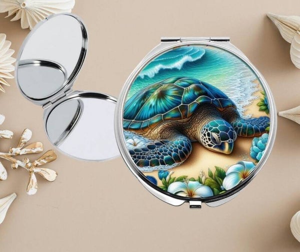 Miroir de poche Tortue de Mer