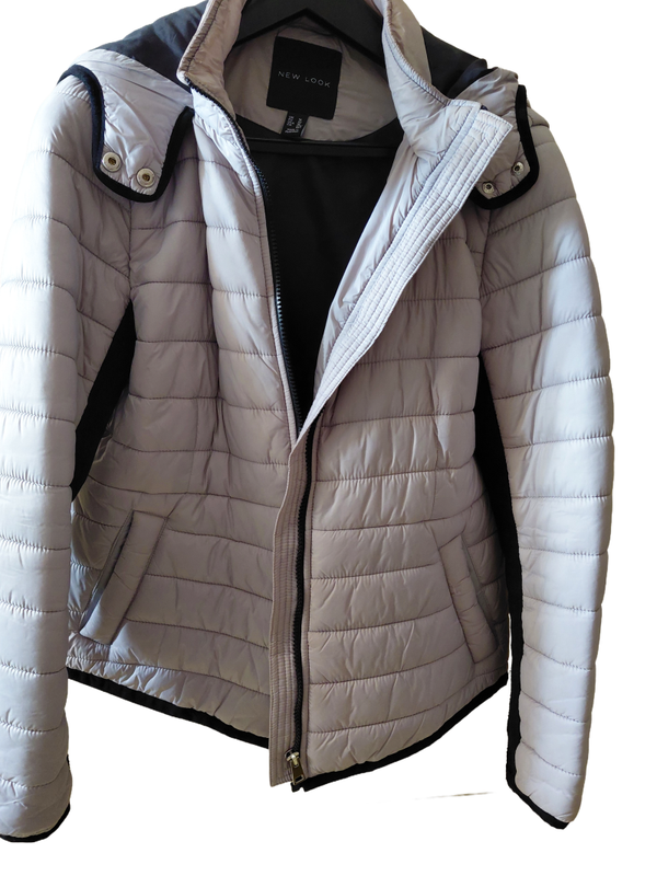Piumino leggero New Look – Grigio Ghiaccio e Nero