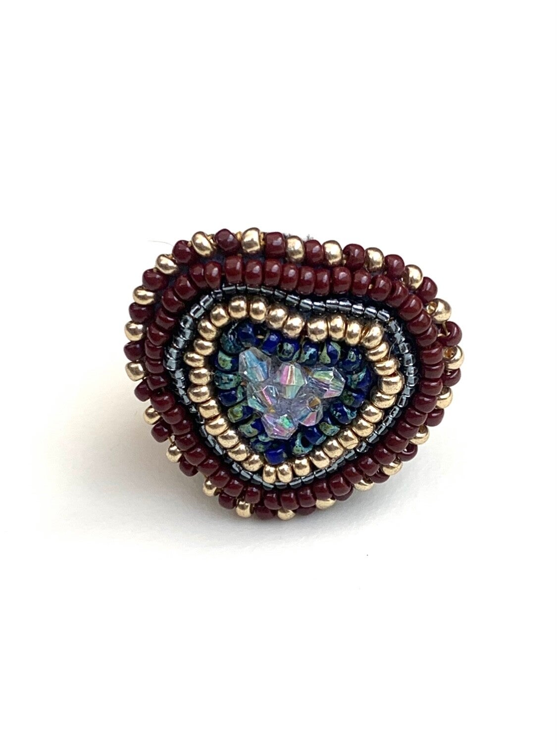 Hart Charm - cocoa & jade