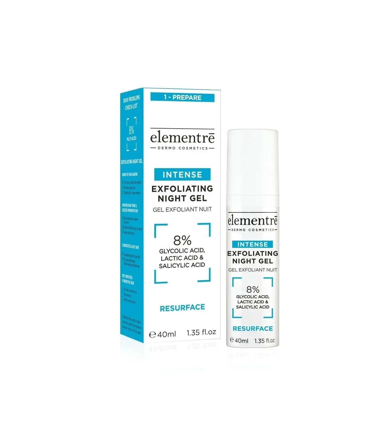Exfoliating night gel