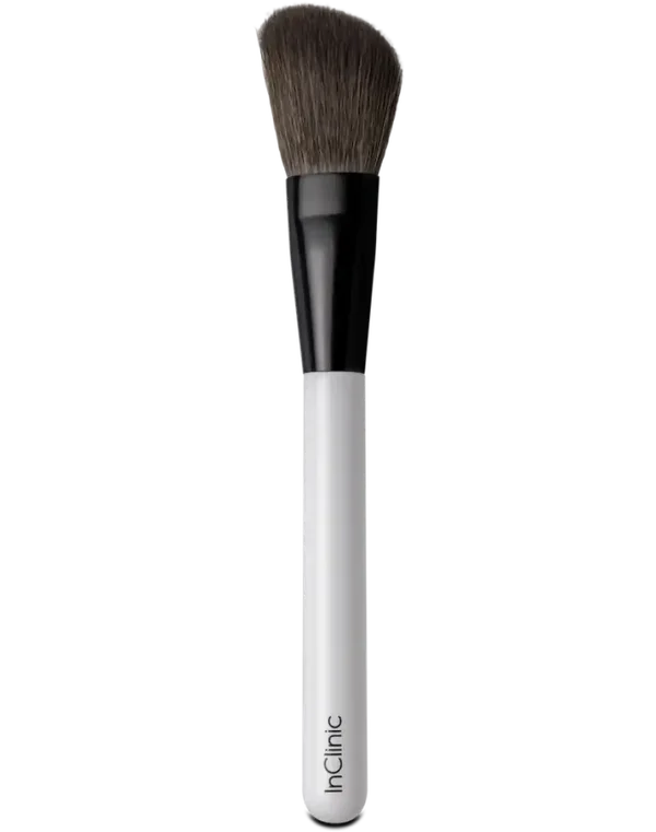 Angled cheek brush