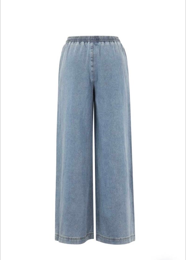 Wide Leg Denim Pants