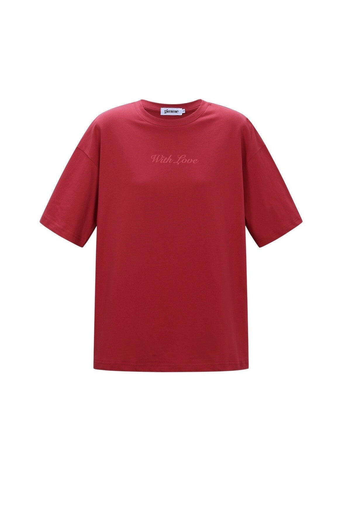 T-shirt With love rood