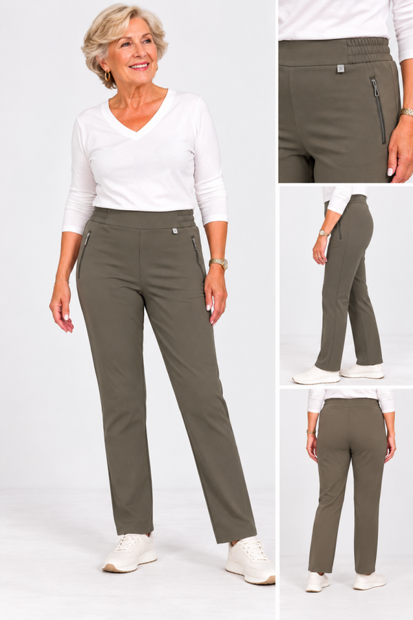 Comfortabele Stretch Pantalon bruin