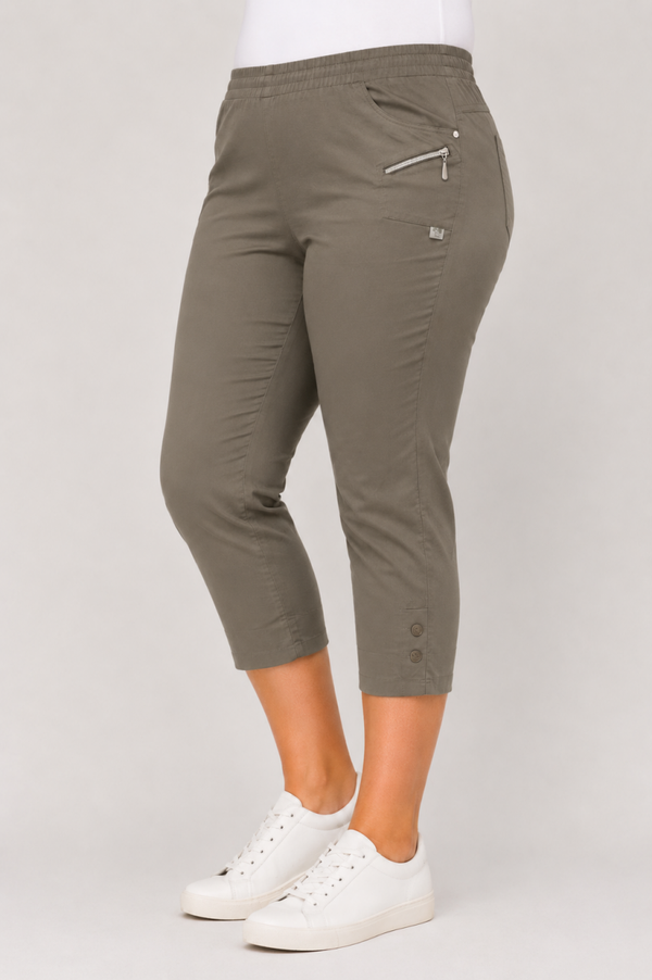 3/4  stretch Cherry Berry Taupe