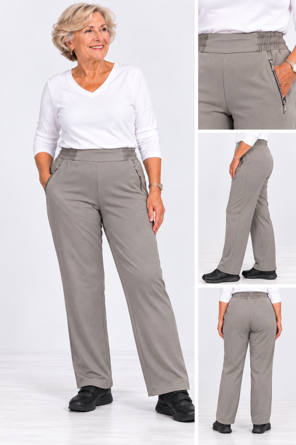 Pantalon Bi Stretch Beige